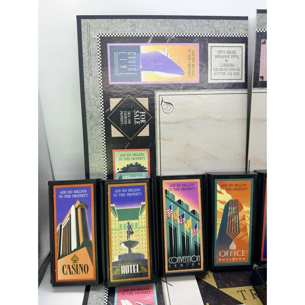 Vintage 1989 Milton Bradley TRUMP The Game Property Real Estate : Complete